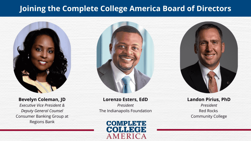 Increasing college completion rates through strategic leadership at Complete College America.