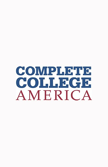 Complete College America logo promoting higher education access and student success initiatives.