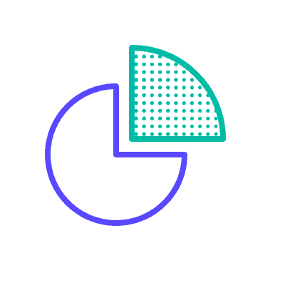 Pie chart graphic representing data analysis in higher education, emphasizing completion rates and college success; relevant to Complete College America initiatives.