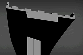 Futuristic concrete structure with modern architectural design representing innovation in higher education.